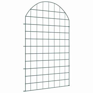 vidaXL Set di Recinzione per Stagno 8 pz 50 x 80 cm Acciaio Verde