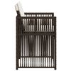 vidaXL Sedie da Giardino con Cuscini 4 pz Marroni in Polyrattan