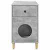vidaXL Casa per Gatti Calcestruzzo 72 x 42.5 x 70 cm Legno multistrato