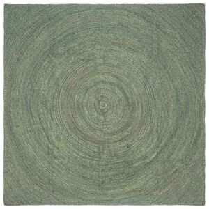 vidaXL Tappeti per area Verde Oliva 240 x 240 cm Juta