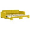 vidaXL Divano Letto con Letto Estraibile Giallo 80x200 cm in Velluto