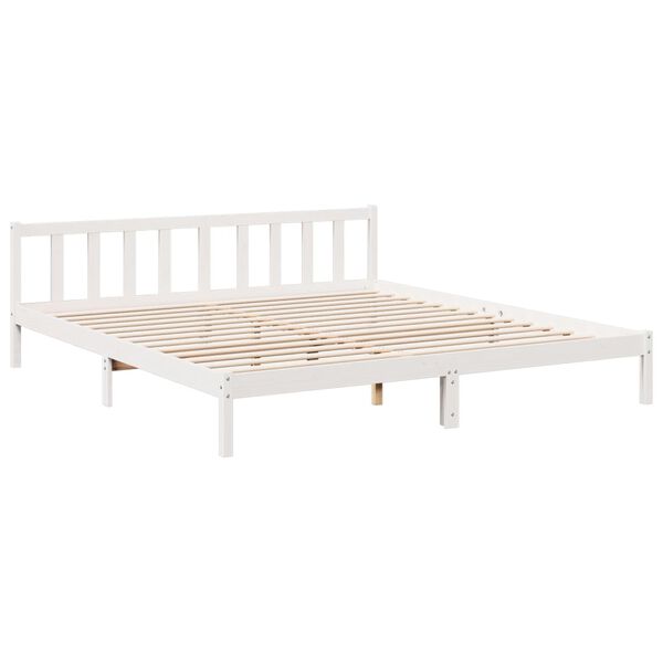 vidaXL Letto Extra Lungo senza Materasso Bianco 200x210 cm in Pino