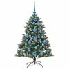 vidaXL Albero di Natale artificiale con 150 LED Verde 85 x 85 x 120 cm