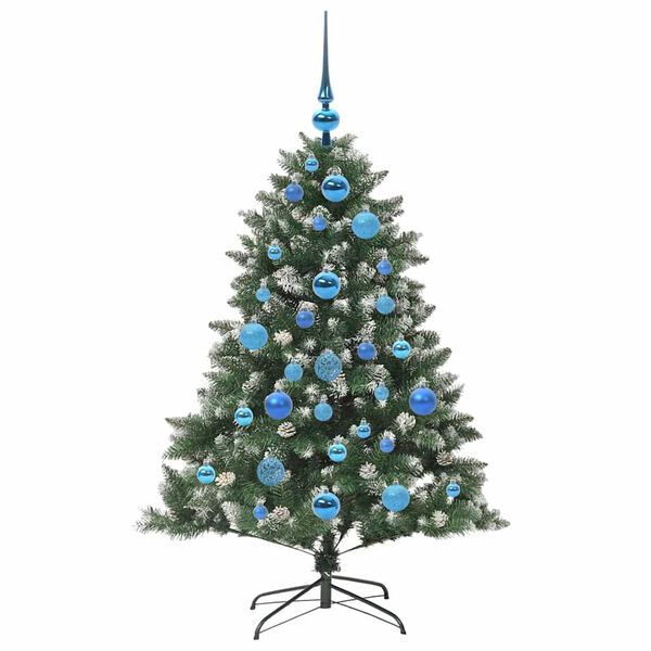 vidaXL Albero di Natale artificiale con 150 LED Verde 85 x 85 x 120 cm