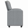 vidaXL Sedie da Pranzo con Ruote 2 pcs Grigio chiaro 57 x 67 x 95 cm