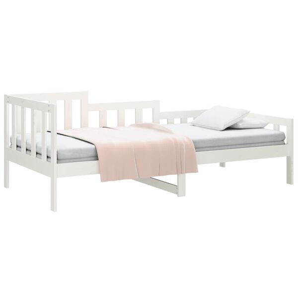vidaXL Dormeuse senza Materasso Bianca 80x200 cm Legno Massello Pino
