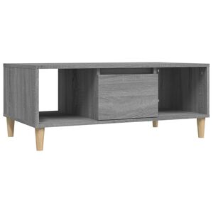 vidaXL Tavolino Salotto Grigio Sonoma 90x50x36,5 cm Legno Multistrato