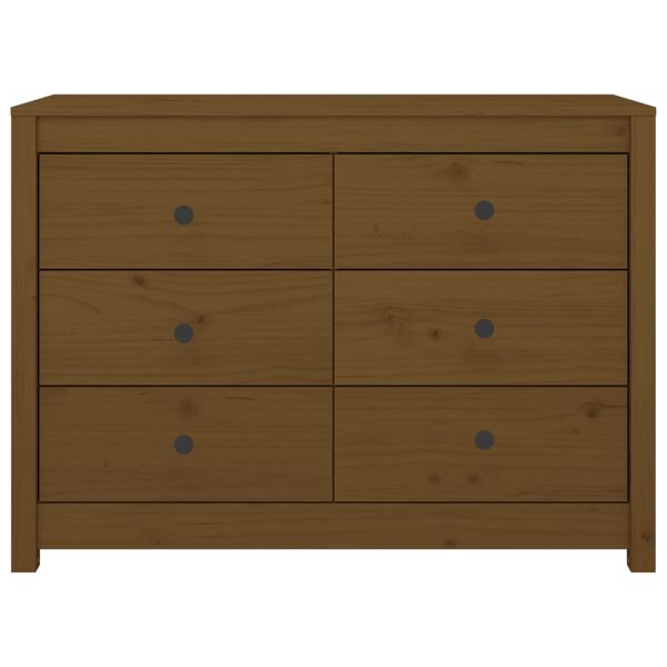 vidaXL Armadietto Ambra 100x40x72 cm in Legno Massello di Pino