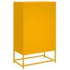 vidaXL Credenza Giallo Senape 68x39x111,5 cm in Acciaio