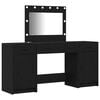 vidaXL Tavolo da Trucco 3 pcs Nero 78,5 x 41 x 135 cm