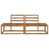 vidaXL Divano da Esterno 2 Pezzo Naturale 182,5 x 63 x 73 cm