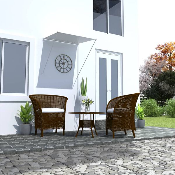 vidaXL Tenda da Sole Retrattile 100x150 cm Crema