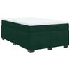 vidaXL Giroletto a Molle con Materasso Verde Scuro 120x200 cm Velluto