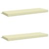 vidaXL Cuscini per Panchina SOEST 2 pz 100% Poliestere Crema
