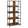 vidaXL Libreria 4 livelli 78,5 x 33 x 153 cm metallo PB Legno antico
