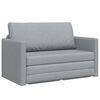 vidaXL Divano letto 110cm Grigio chiaro Tessuto