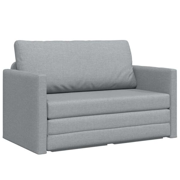 vidaXL Divano letto 110cm Grigio chiaro Tessuto