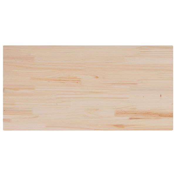 vidaXL Piano per Tavolo 100x50x1,7 cm Rettangolare Legno Massello Pino