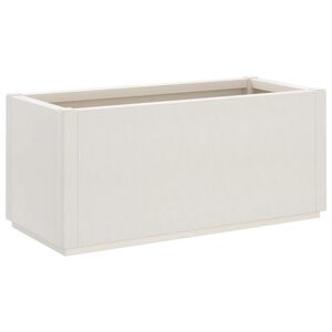vidaXL Fioriera da Giardino Bianca 80x36x35 cm in PP