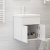 vidaXL Mobile Sottolavabo Bianco Lucido 41x38,5x46cm Legno Multistrato