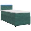 vidaXL Letto box spring con materasso Verde Scuro 90 x 200 cm Velluto