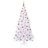 vidaXL Albero di Natale artificiale Bianco 210 cm PVC e Acciaio