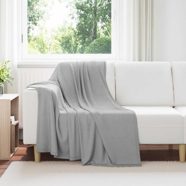 vidaXL Coperte da Pile 24 pcs Grigio 170 x 130 cm Panno