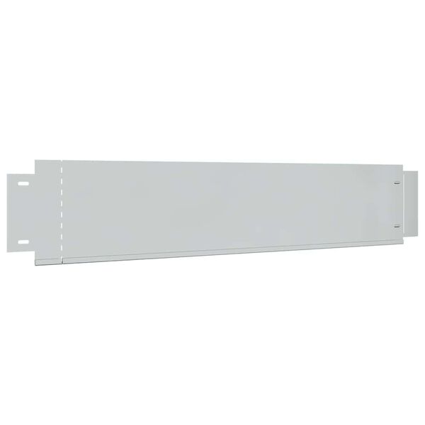 vidaXL Pannelli di Recinzione per Prato 5 pz Acciaio Zincato 100x19 cm