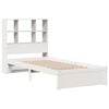 vidaXL Letto Libreria senza Materasso Bianco 90x190 cm Massello Pino
