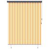 vidaXL Tenda a rullo con tende Rigato Bianco e Arancione 200 x 250 cm