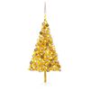 vidaXL Albero di Natale Preilluminato con Palline Oro 180 cm PET