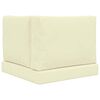 vidaXL Cuscino per divano da esterno 3 pcs Crema Poliestere