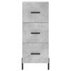 vidaXL Credenza Grigio Cemento 34,5x34x90 cm in Legno Multistrato