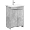 vidaXL Set di mobili per il bagno Grigio Cemento 81 x 40 x 84,5 cm