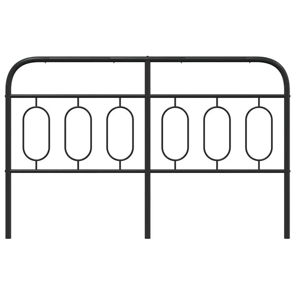 vidaXL Testiera di Ricambio in Metallo Nero 140 cm