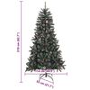 vidaXL Albero di Natale artificiale con 300 LED Verde 210 cm