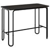 vidaXL Tavolo da pranzo 100 x 50 x 75 cm Legno ingegnerizzato Nero