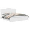 vidaXL Letto con Contenitore Bianco 180 x 200 cm Legno ingegnerizzato