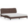 vidaXL Letto con Materasso Hvar Marrone 180x200cm in Similpelle