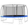 vidaXL Set Trampolino Rotondo 460x80 cm 150 kg