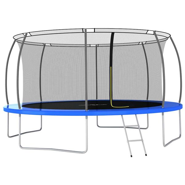 vidaXL Set Trampolino Rotondo 460x80 cm 150 kg