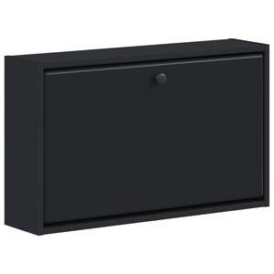 vidaXL Mobiletto per Scarpe da Muro BREDA 71 x 17 x 43 cm Nero
