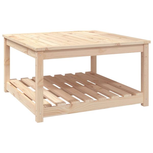 vidaXL Tavolo da Giardino 82,5x82,5x45 cm in Legno Massello di Pino