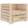 vidaXL Set Salotto da Giardino Pallet 2 pz in Legno