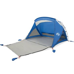 vidaXL Tenda da Spiaggia 2 Persone Azzurra Impermeabile