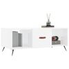 vidaXL Tavolino da Salotto Bianco Lucido 102x50x40cm Legno Multistrato