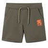 vidaXL Pantaloncini per Bambini con Coulisse Cachi Scuro 140