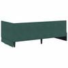 vidaXL Cornice del letto ad angolo Verde Scuro 90 cm x 200 cm Velluto
