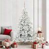 vidaXL Albero di Natale Artificiale con Rami Pieghevoli Bianco 180 cm