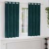 vidaXL Tende oscuranti 2 pcs Verde Scuro 140 x 175 cm Velluto
